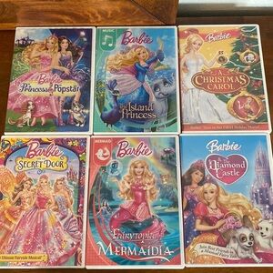 Barbie Dvds collection with 6